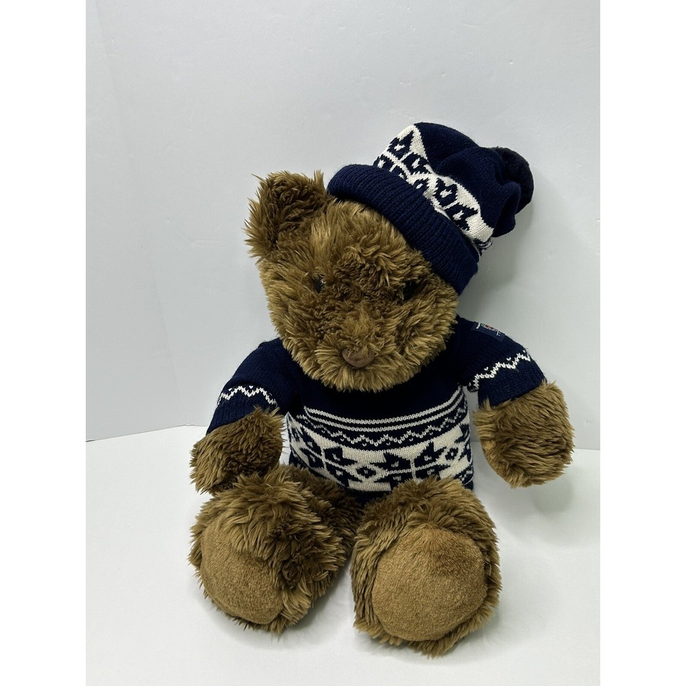 American Eagle Teddy Bear Plush Stuffed Animal Holiday Ed 1996 Approx 19" VTG - Picture 2 of 9